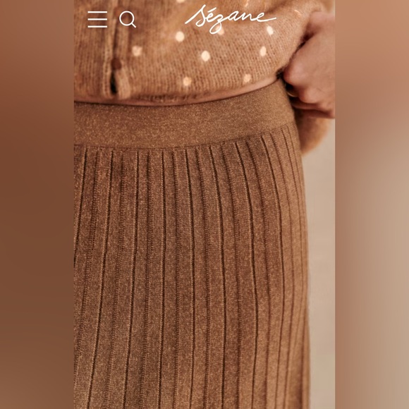 Sezane Brown Maxi Skirt - Picture 2 of 5